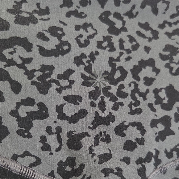 Athleta Gray Leopard Print Leggings - Picture 9 of 10